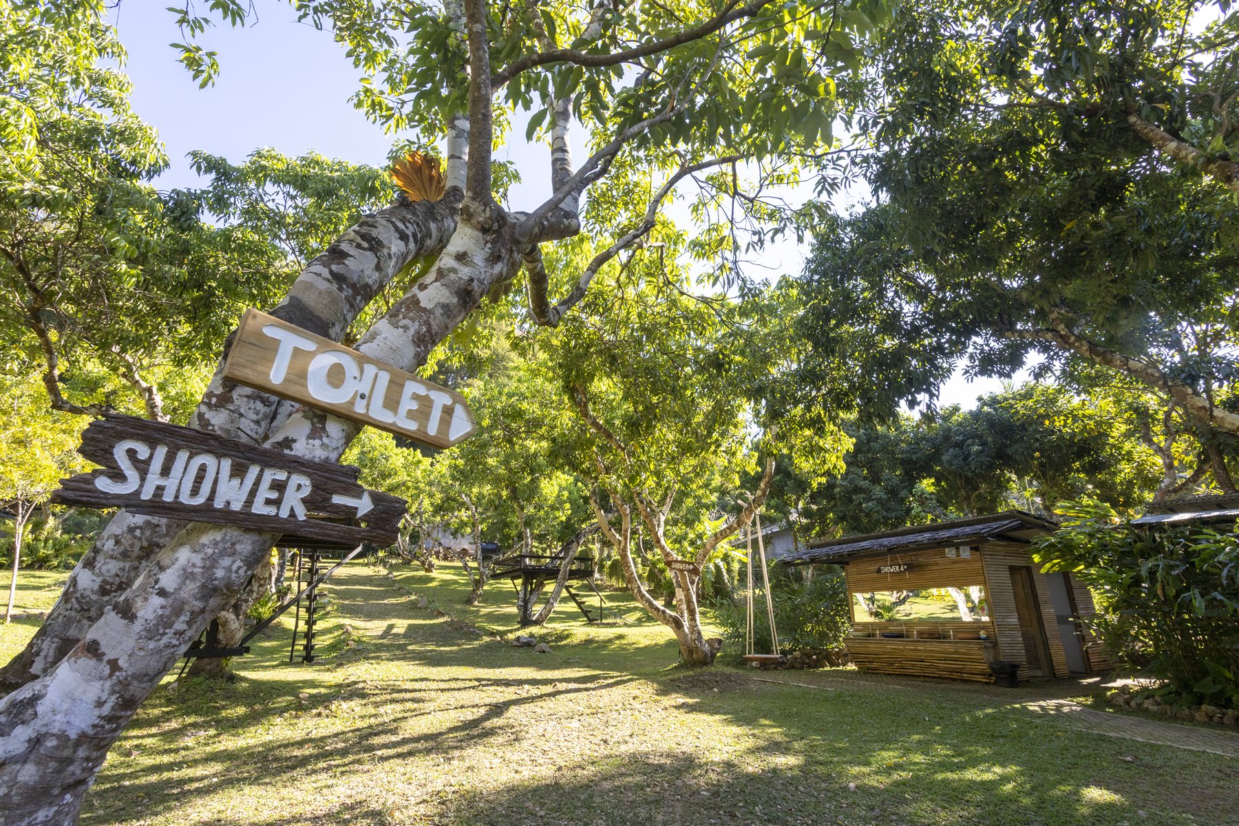 Jungle base camp grounds in Mae Taeng, Chiang Mai