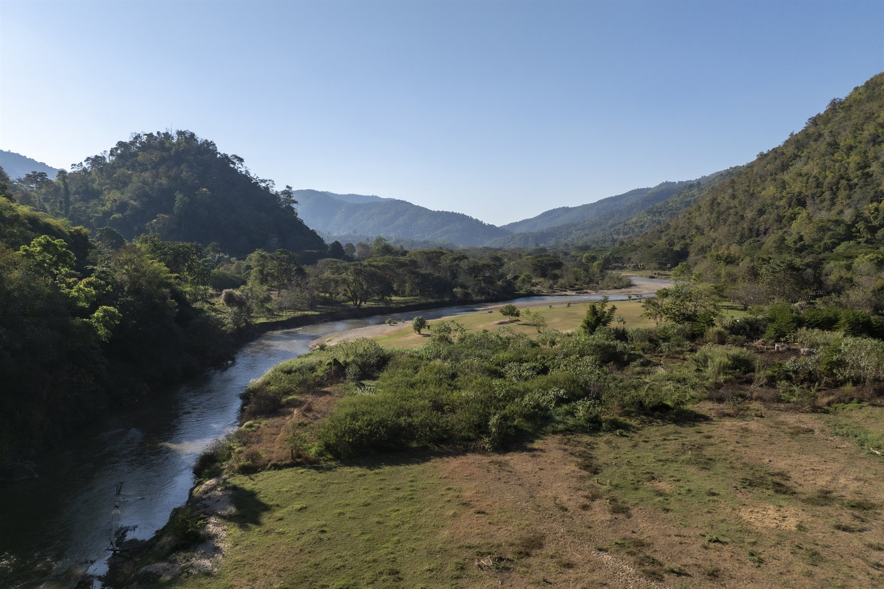 River tubing through the jungle scenery of Mae Taeng, Chiang Mai