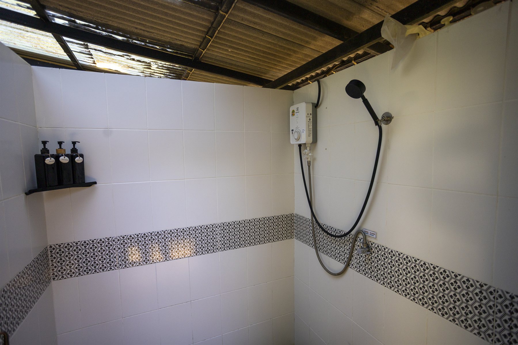Shower and changing rooms available after river tubing