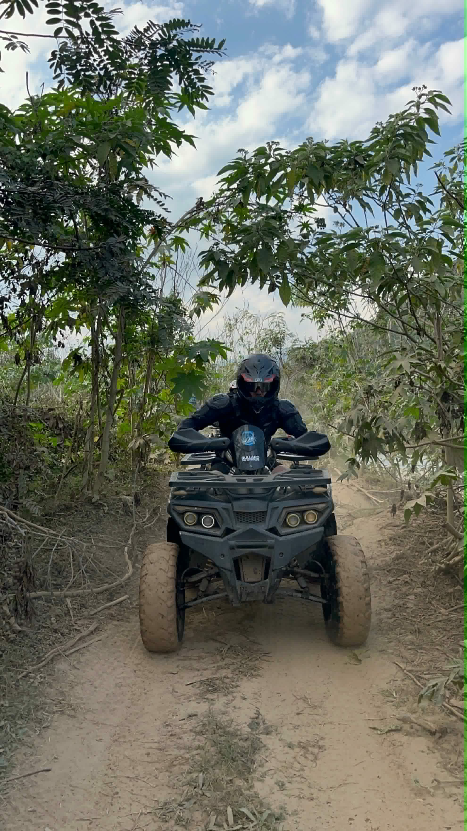 Riding an ATV on a jungle trail in Mae Taeng, Chiang Mai
