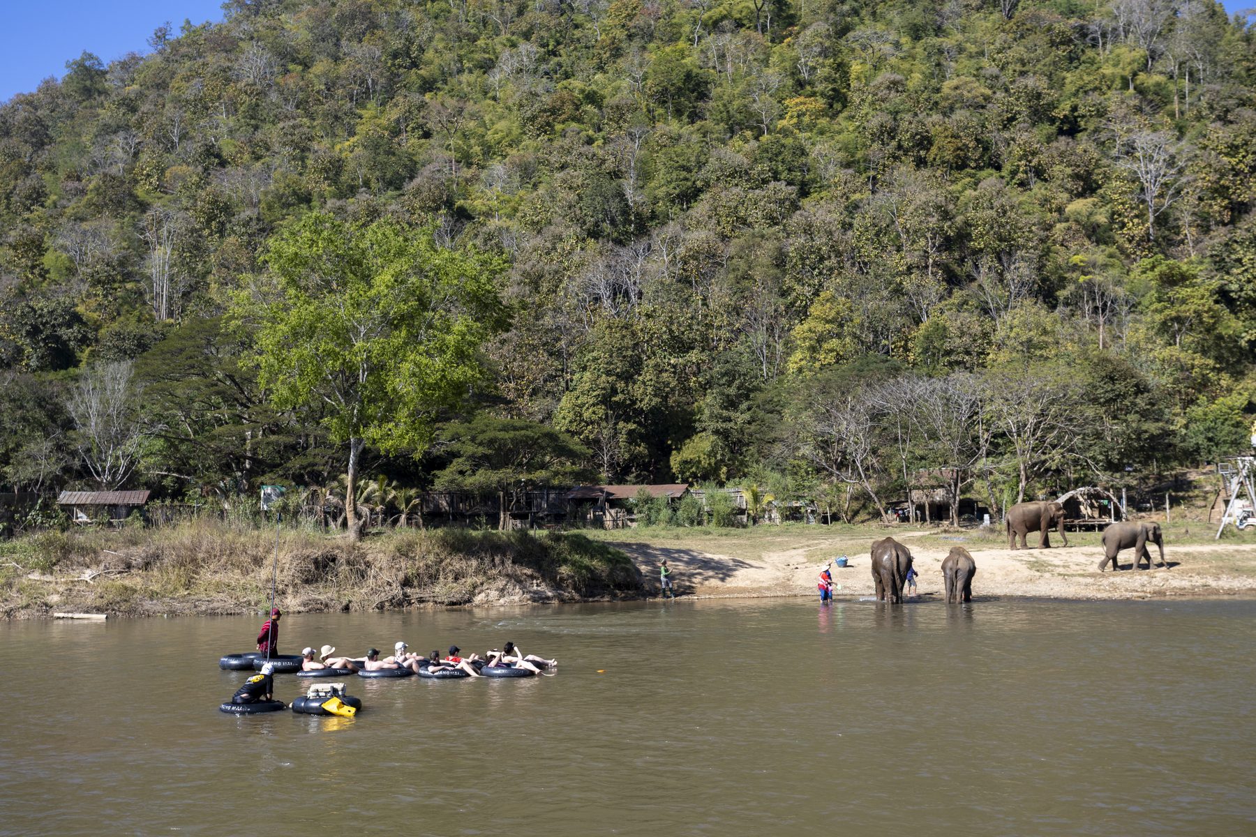River tubing after the jungle trek, Chiang Mai