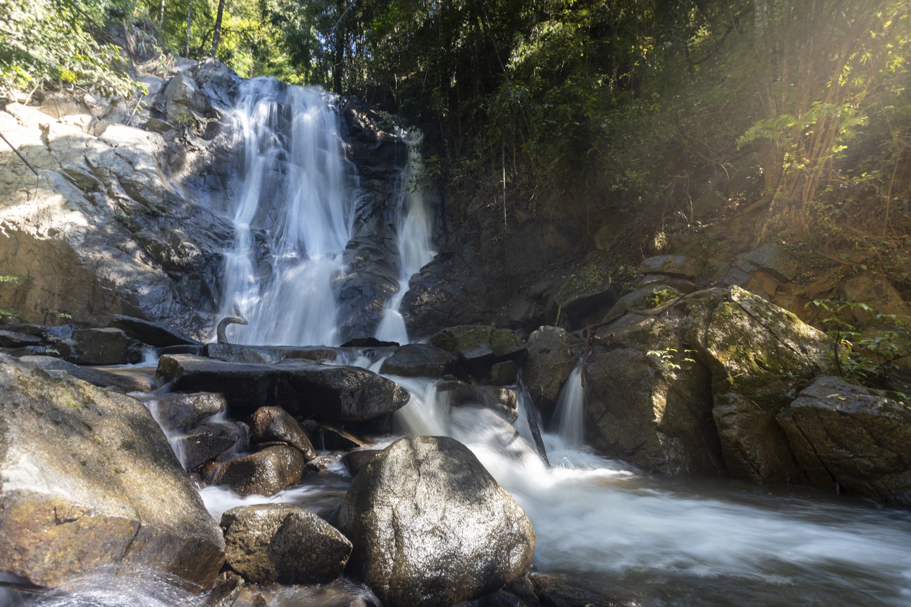 Jungle trek to a waterfall in Mae Taeng, Chiang Mai